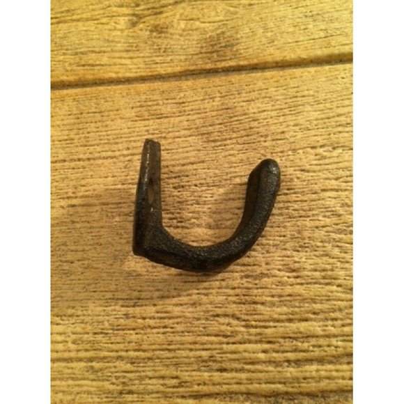 Two (2) Small 1 1/2" tall Cast Iron Robe / Coat Hook two (2) 0170-01203 - Picture 5 of 12